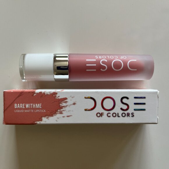 Dose of Colors Liquid Matte Lipstick in Bare with Me, NIB - Picture 2 of 4